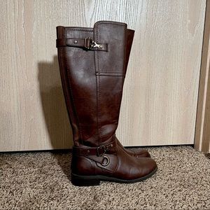 Brown G by Guess Wide Calf Riding Boots